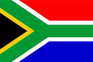 Bendera Afrika Selatan vektor gambar
