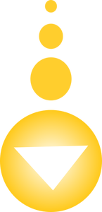 Yellow arrow shape