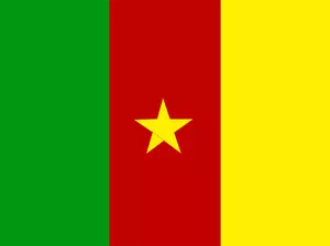 Kameruns flagga vektor ritning