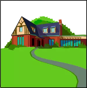Country house vector image