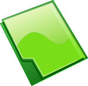 Uzavřené zelenou složku Vektorové kliparty