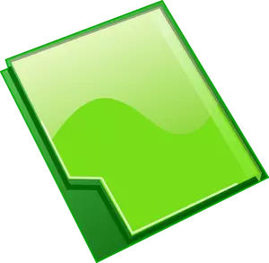 Uzavřené zelenou složku Vektorové kliparty