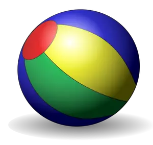 Ballon de plage image clipart vectoriel