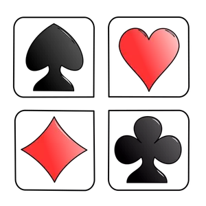 Playing cards signs vector image