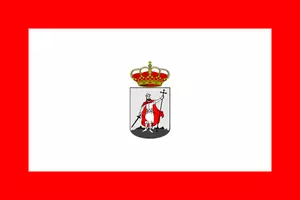 Flaga miasta Gijón ilustracji wektorowych