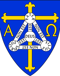 Vector de la imagen del escudo de la diócesis Anglicana de Trinidad