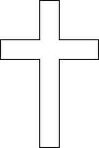 Image vectorielle de la Croix blanche