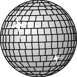 Imagen vectorial de bola de discoteca