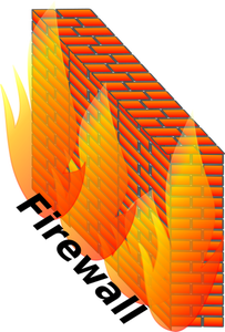 Color firewall vector illustration