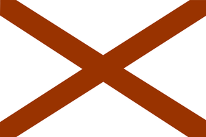 Vector clip art drapeau de l'Alabama