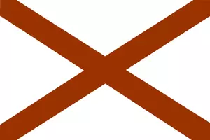 Vector clip art vlag van Alabama