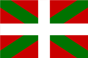 Bandiera dell'immagine vettoriale Baschi