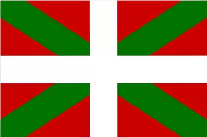 Drapelul ţării Bascilor vector imagine