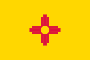 Vector flag of New Mexico