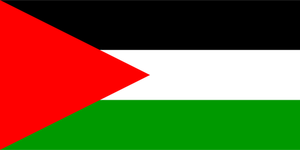 Flag of Palestine vector clip art