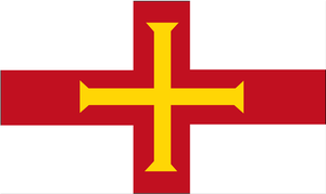 Flagge von Guernsey-Vektor-format