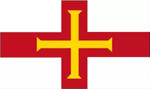 Guernseyn vektorimuodon lippu