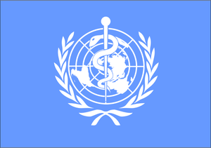 Drapeau de l'Organisation mondiale de la santé