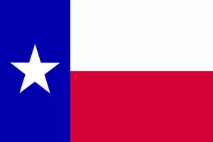 Grafis vektor bendera dari negara bagian Texas