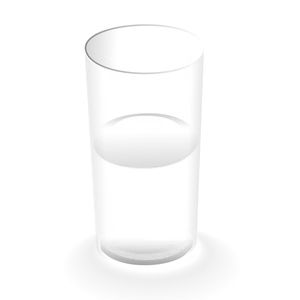 Glass vann vector illustrasjon