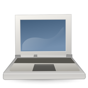 Culoare laptop icon vector imagine