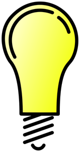 Glödlampa på vektorbild