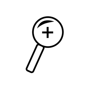 Zoom-in-Symbol Vektor-ClipArt