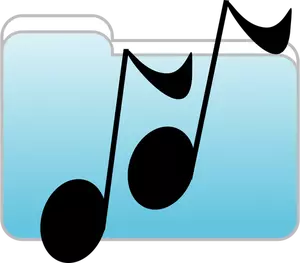 Vector illustration of funny music notes