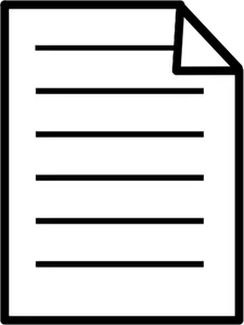 Image clipart vectoriel d'icône de papier copieur