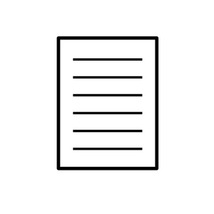 Blatt Papier Vektor als Symbol