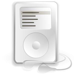 RhythmBox MP3 musik spelaren vektorbild