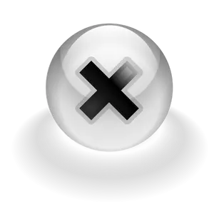 Stop computer button vector drawing