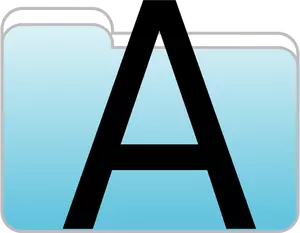 Text folder icon vector image