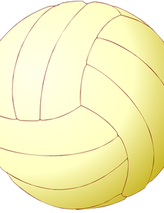 Ilustración de vector de pelota de voleibol