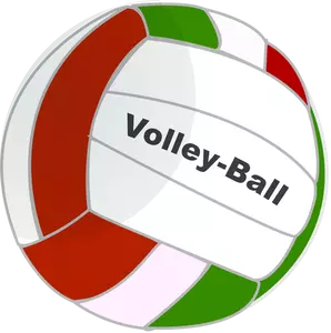 Volleyball ball vector drawing