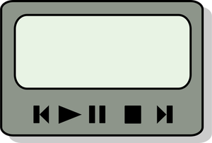 Vector image of zinf audio player