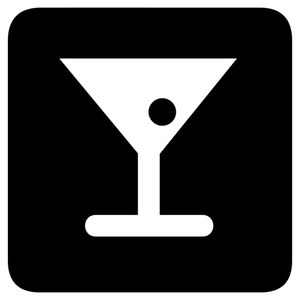 Vector icon for cocktail
