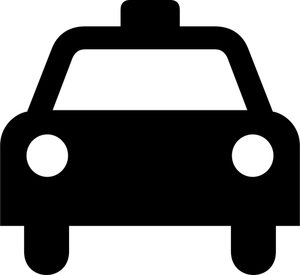 Graphiques vectoriels du signe taxi