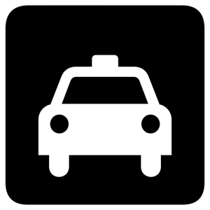 Taxi segno immagine vettoriale