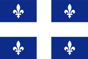 Vektor flagga Quebec