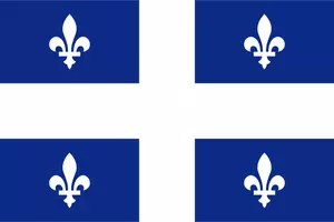 Flaga wektor Quebec
