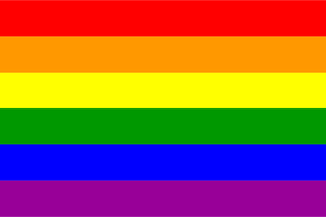 Bandiera di orgoglio gay in formato vettoriale
