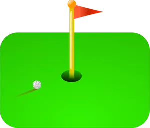 Golf flagg vektor illustrasjon