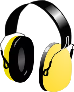 Vector image of headphones