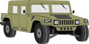 Hummer car vector image
