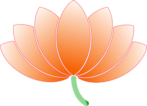 Immagine vettoriale fiore di loto