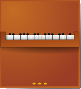 Vektor Zeichnung eines Klaviers