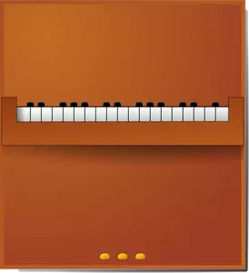 Vektorritning av ett piano