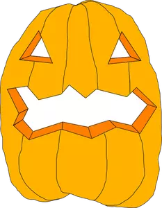 Tagliare il disegno vettoriale zucca di Halloween