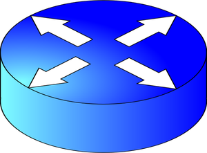 Směrovače diagram ikony vektorové kreslení